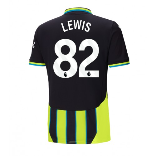 Dres Manchester City Rico Lewis #82 Gostujuci 2024-25 Kratak Rukav